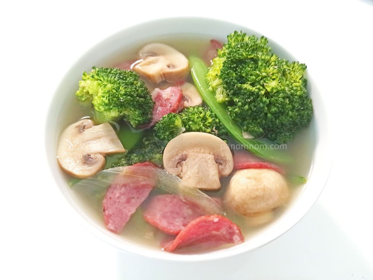 Homemade Mushroom Soup with Vegetables Recipe | Panomnom